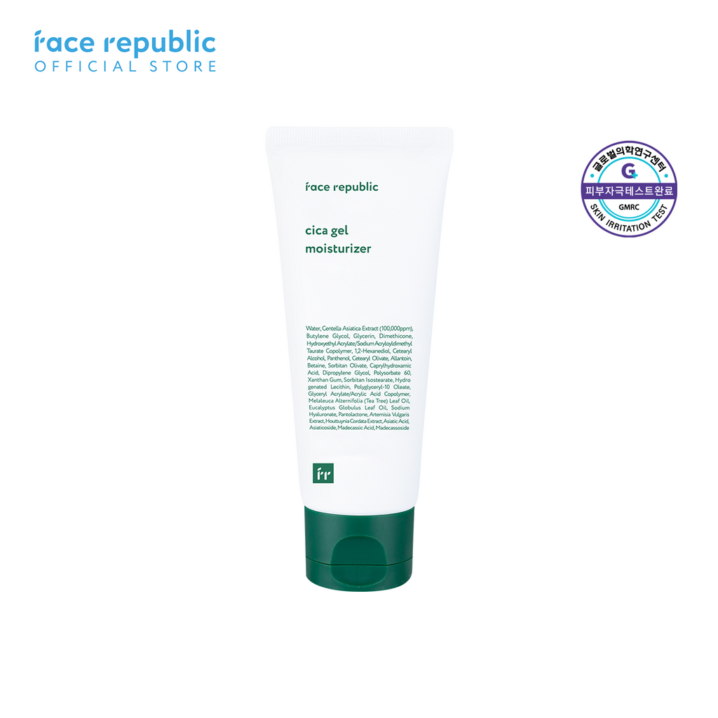 Face Republic CICA Gel Moisturizer 50mL [ Oily, Sensitive Skin, Acne / Tea Tree]  | Clean Kbeauty Skincare