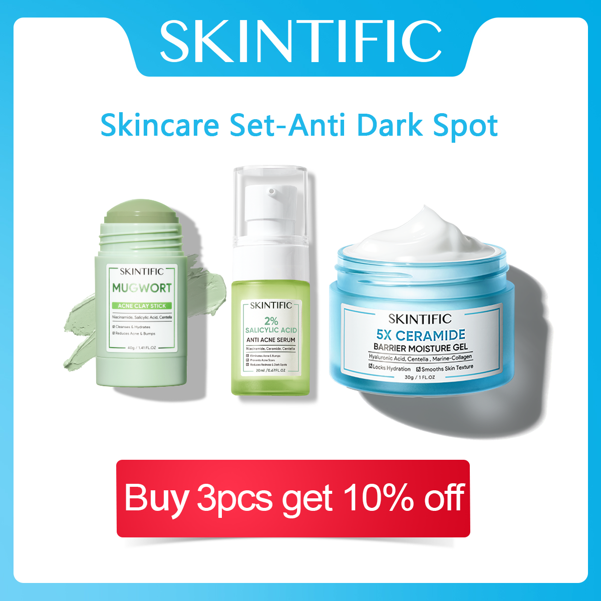 【TOP&HOT】SKINTIFIC OFFICIAL 5X Ceramide Skin Barrier Repair Moisture Gel Moisturizer Cream Face Moisturiser Day Cream