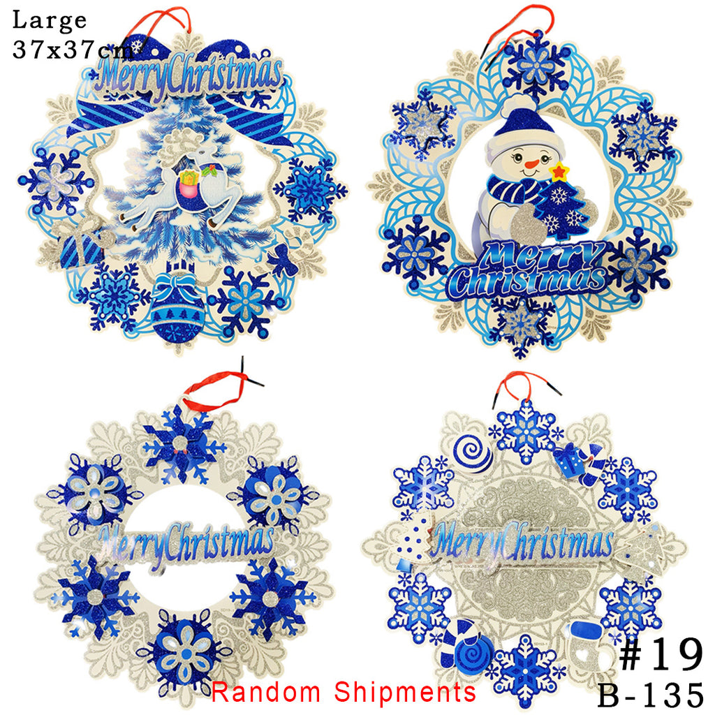 3D window/wall/door/front door hanging decor, Christmas banners,hanging, christmas decorations, santa claus,Christmas Party, DIY