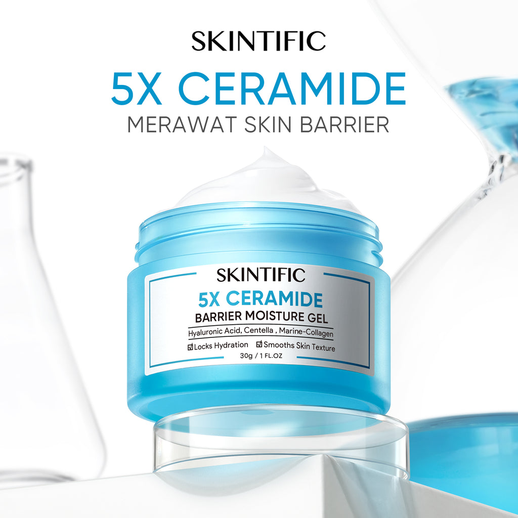 【TOP&HOT】SKINTIFIC OFFICIAL 5X Ceramide Skin Barrier Repair Moisture Gel Moisturizer Cream Face Moisturiser Day Cream