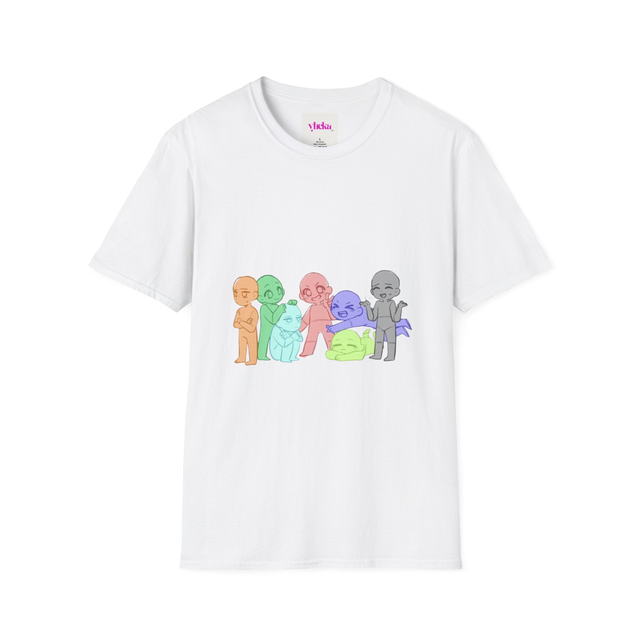 Colorful Character Unisex T-Shirt for Fun - Vibrant Tee, Lively Graphic Shirt, Colorful Top, Playful T-Shirt, Fun Illustration Apparel