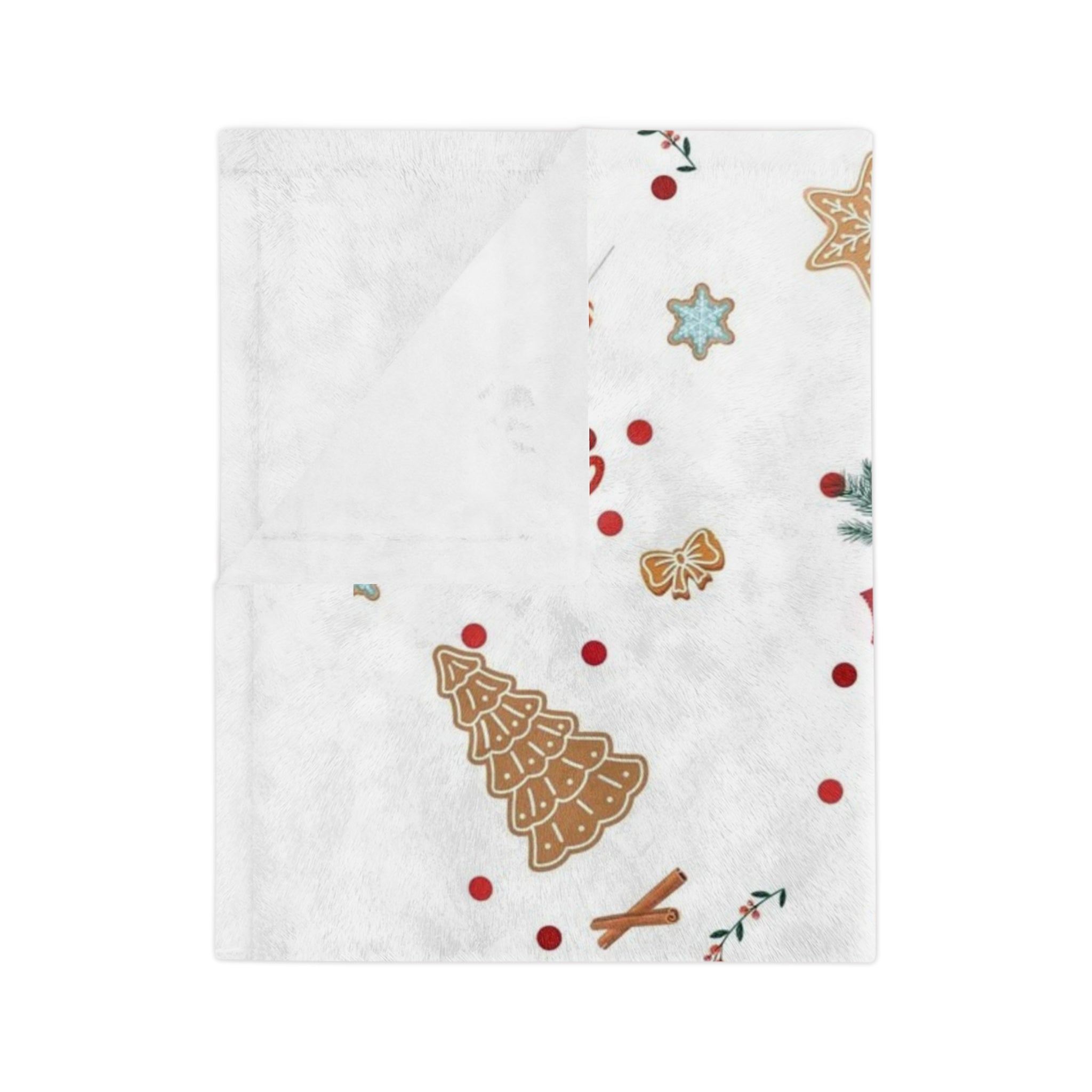 Cozy Christmas Blanket, Velveteen Microfiber Throw, Holiday Decor, Winter Warmth, Gift for Her, Festive Home Accessory