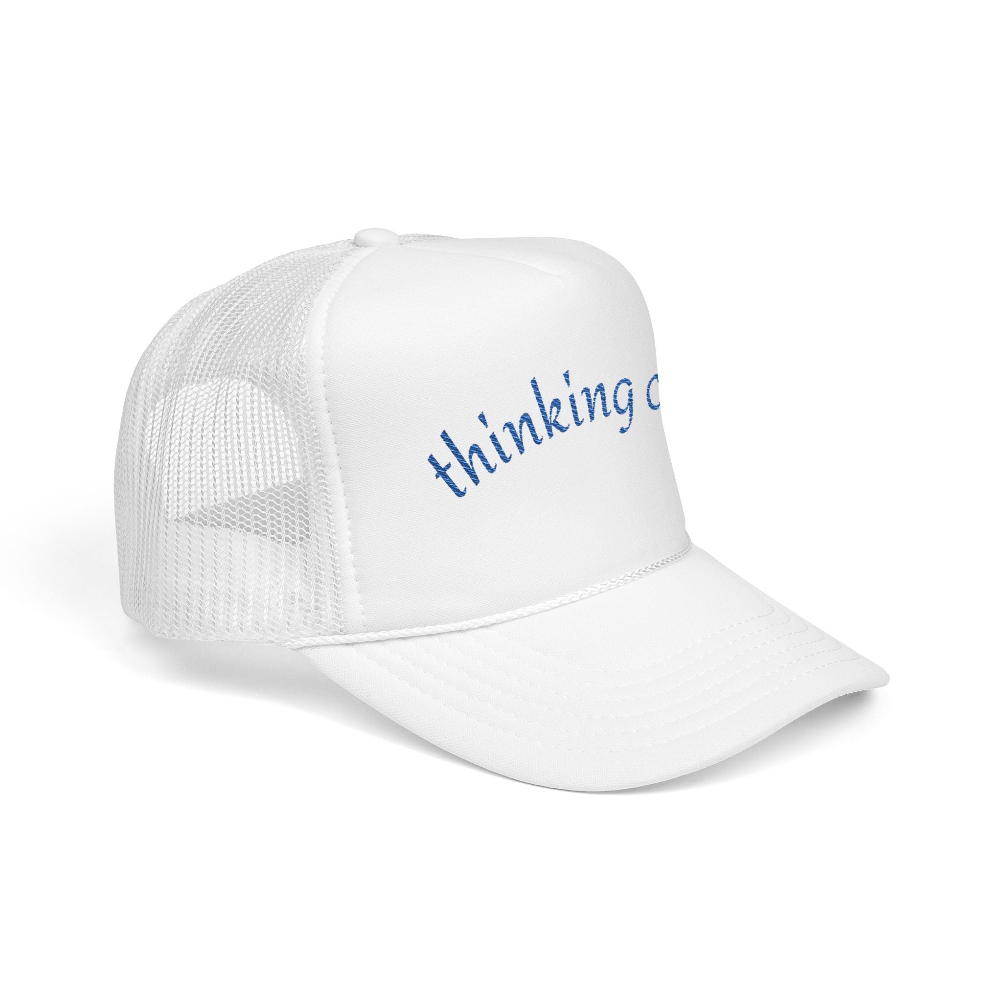 Thinking Cap Foam Trucker Hat - Fun Embroidered Gift, Casual Style, Outdoor Wear, Birthday Present, Unique Accessory