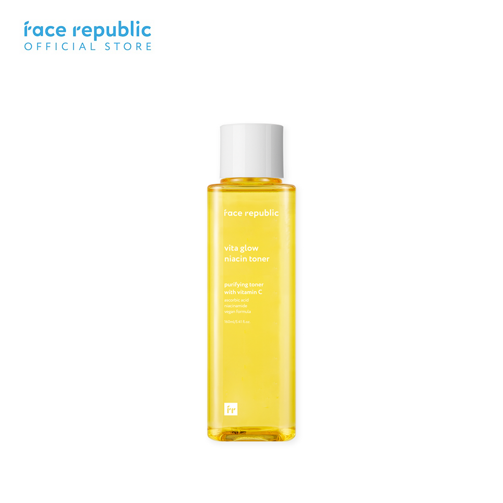 Face Republic Vita Glow Niacin Toner 160mL [Dull Skin, Brightening / Niacinamide 5%] Vegan | Clean Kbeauty Skincare