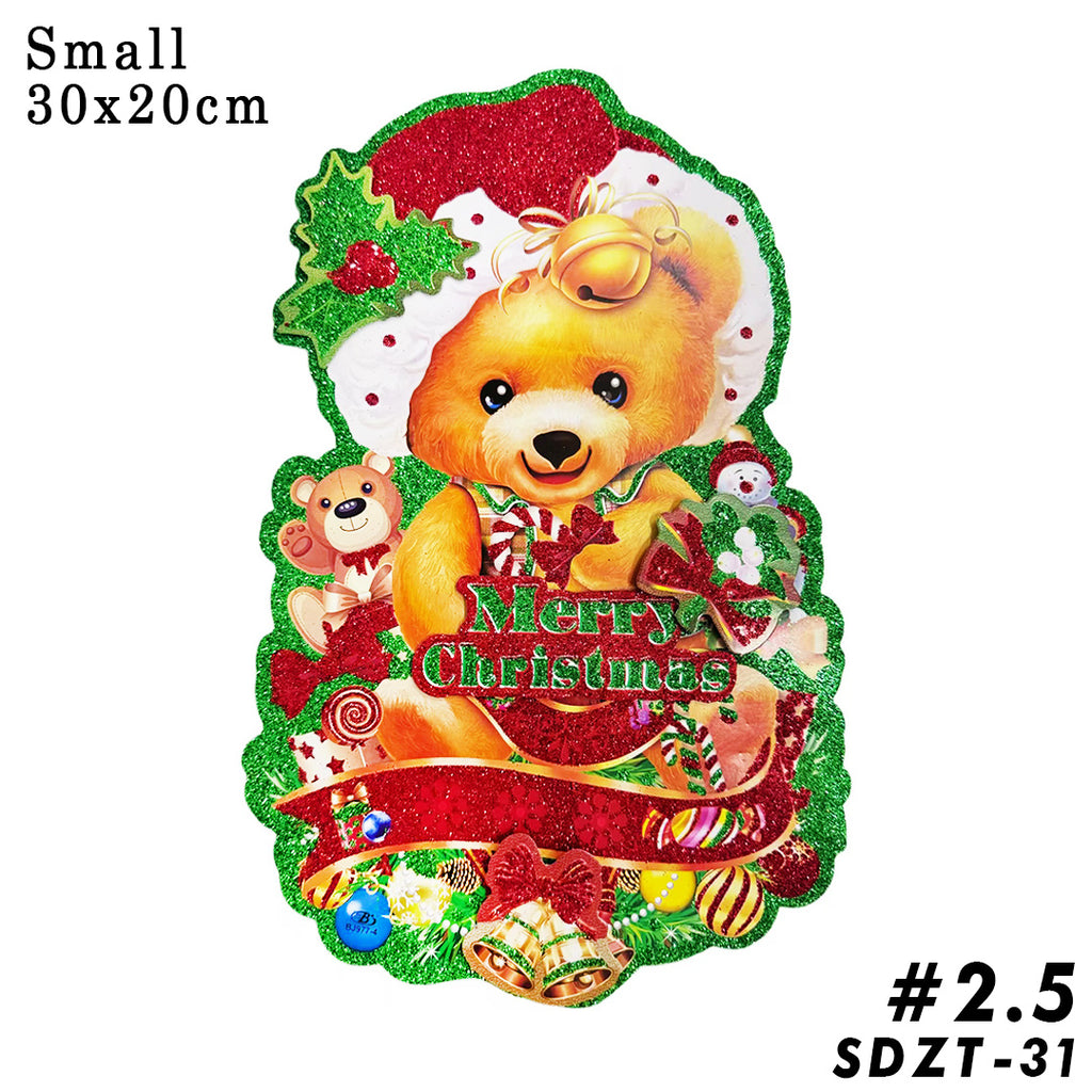 3D window/wall/door/front door hanging decor, Christmas banners,hanging, christmas decorations, santa claus,Christmas Party, DIY