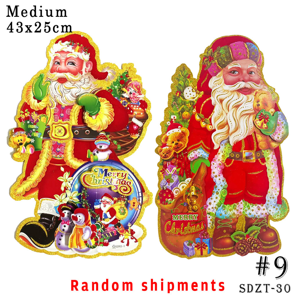 3D window/wall/door/front door hanging decor, Christmas banners,hanging, christmas decorations, santa claus,Christmas Party, DIY
