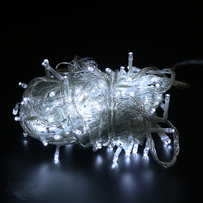 ZXD 10M Christmas Lights decor 100 LED Lights String strip Warm light white colorful for Wedding Home Party Light of outdoor decorations With connector