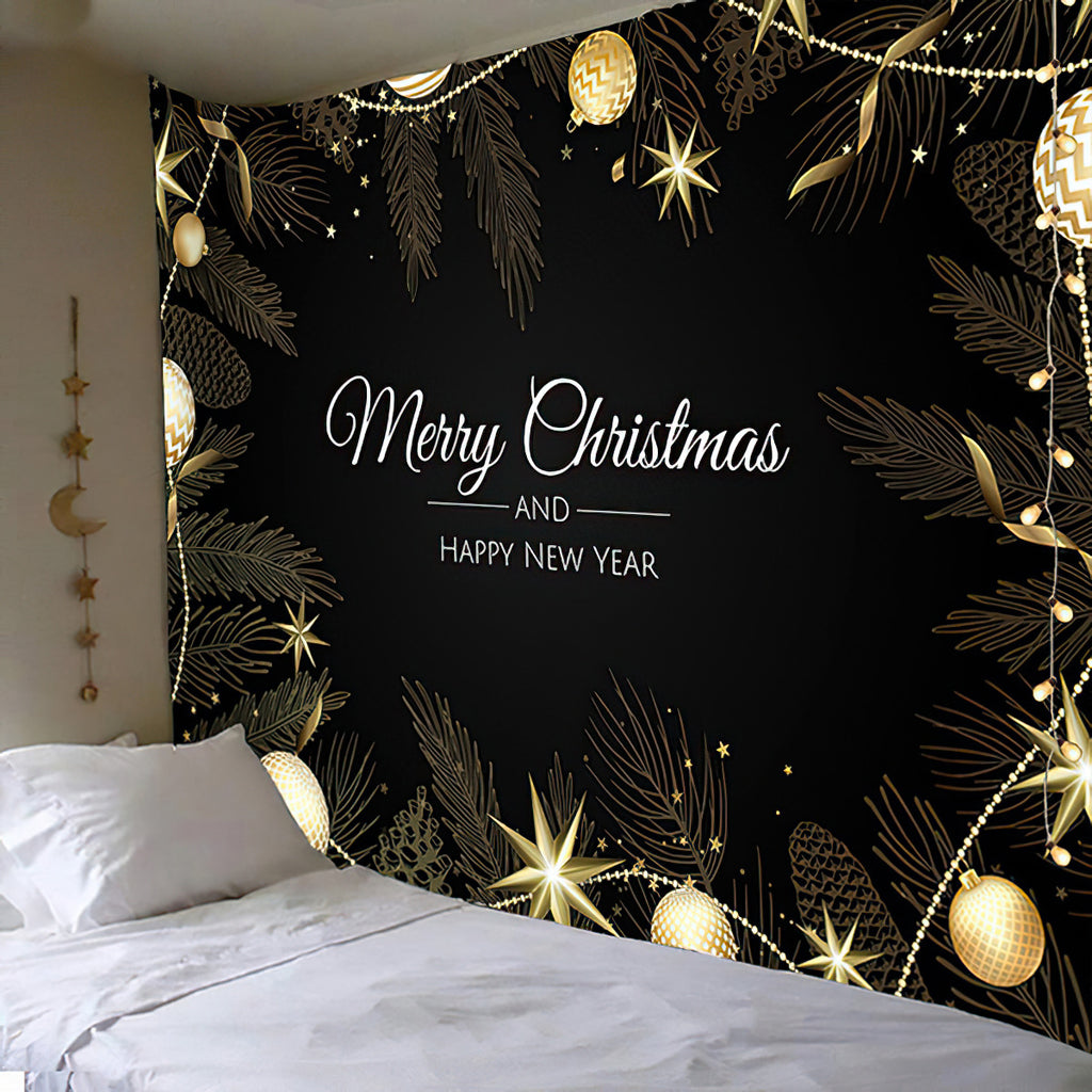 O-KAY Christmas Wall Tapestry Festival Hanging Cloth Background Cloth Wall Decoration Living Room Bedroom Fabric Art Wall Tapestry Tapestry Ornaments & Models