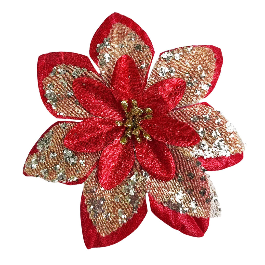 Christmas Flower Various design Christmas flowers Artificial Flowers christmas tree decoration Party,DIY  JVL