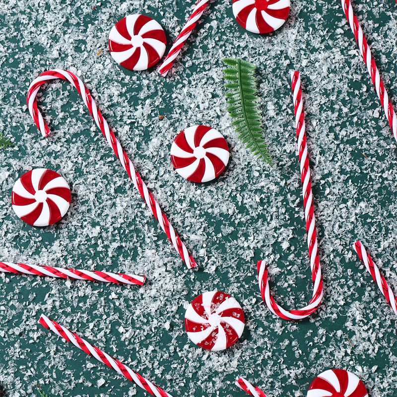 20pcs Red White Christmas Candy Cane Pendant Peppermint Pinwheel Candy Xmas Tree Hanging Christmas Ornaments Christmas Tree Decor Christmas Decorations For Home 2025