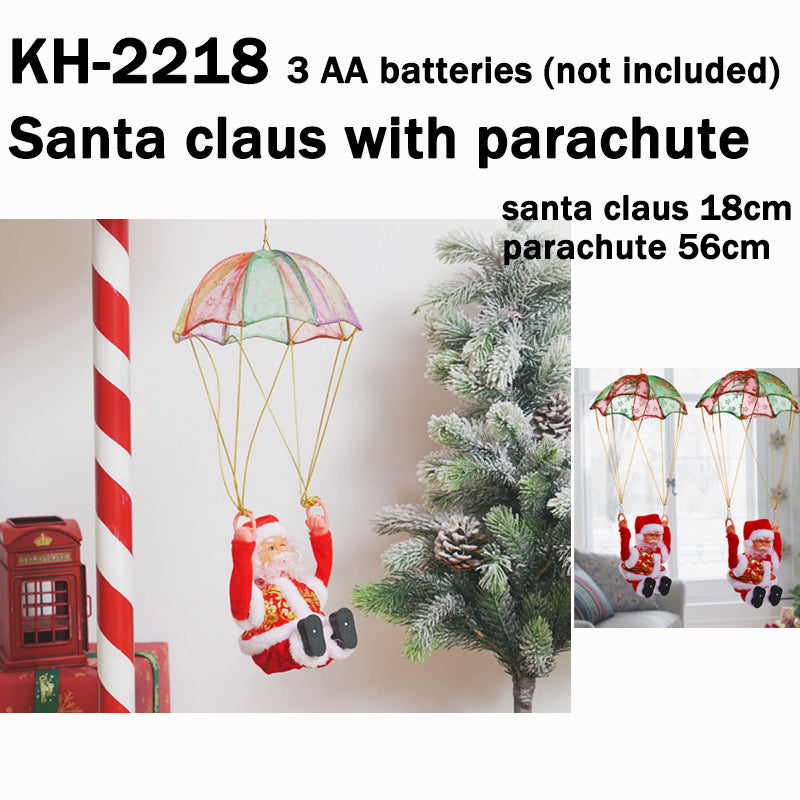 METECH Santa Claus Climbing Ladder Doll Christmas Decoration Plush Doll Toy for Christmas Gift Toy