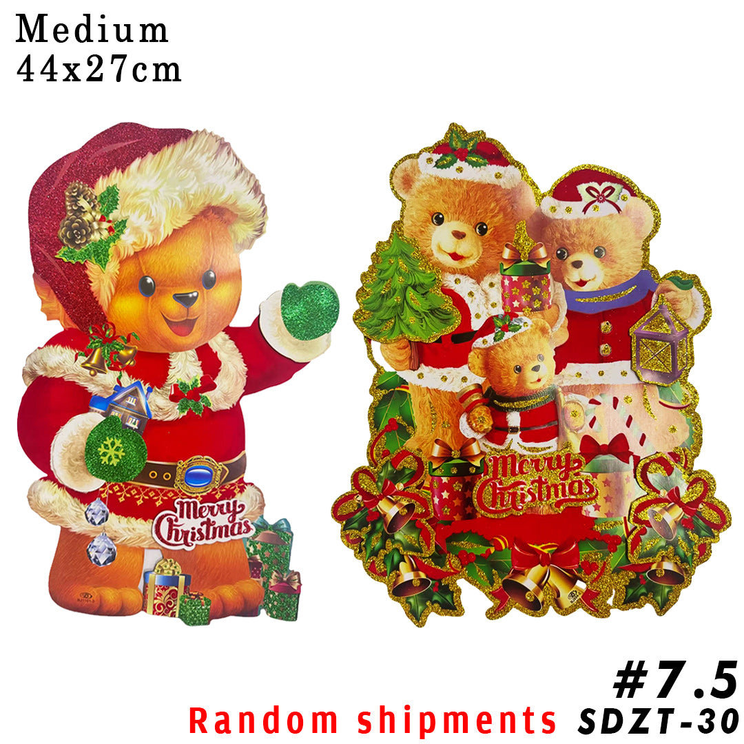 3D window/wall/door/front door hanging decor, Christmas banners,hanging, christmas decorations, santa claus,Christmas Party, DIY