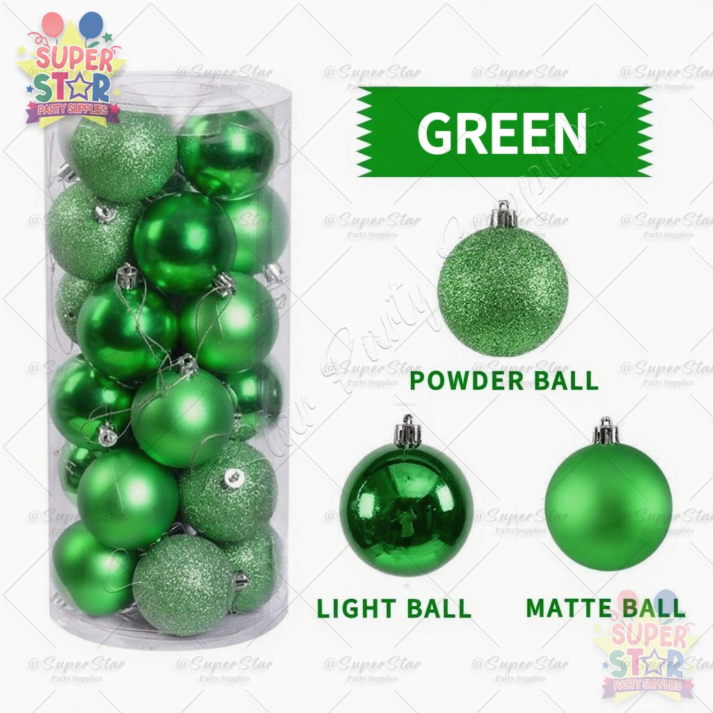 3/4/6/8CM Christmas ball decorations Christmas tree shatterproof Christmas tree decoration hanging ball suitable for festive weddings party decorations christmas balls big size decoration for home xmass decoration