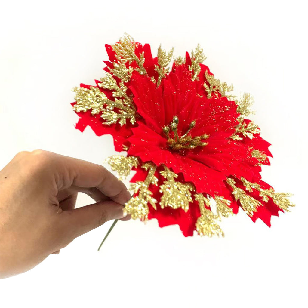 Christmas Flower Various design Christmas flowers Artificial Flowers christmas tree decoration Party,DIY  JVL