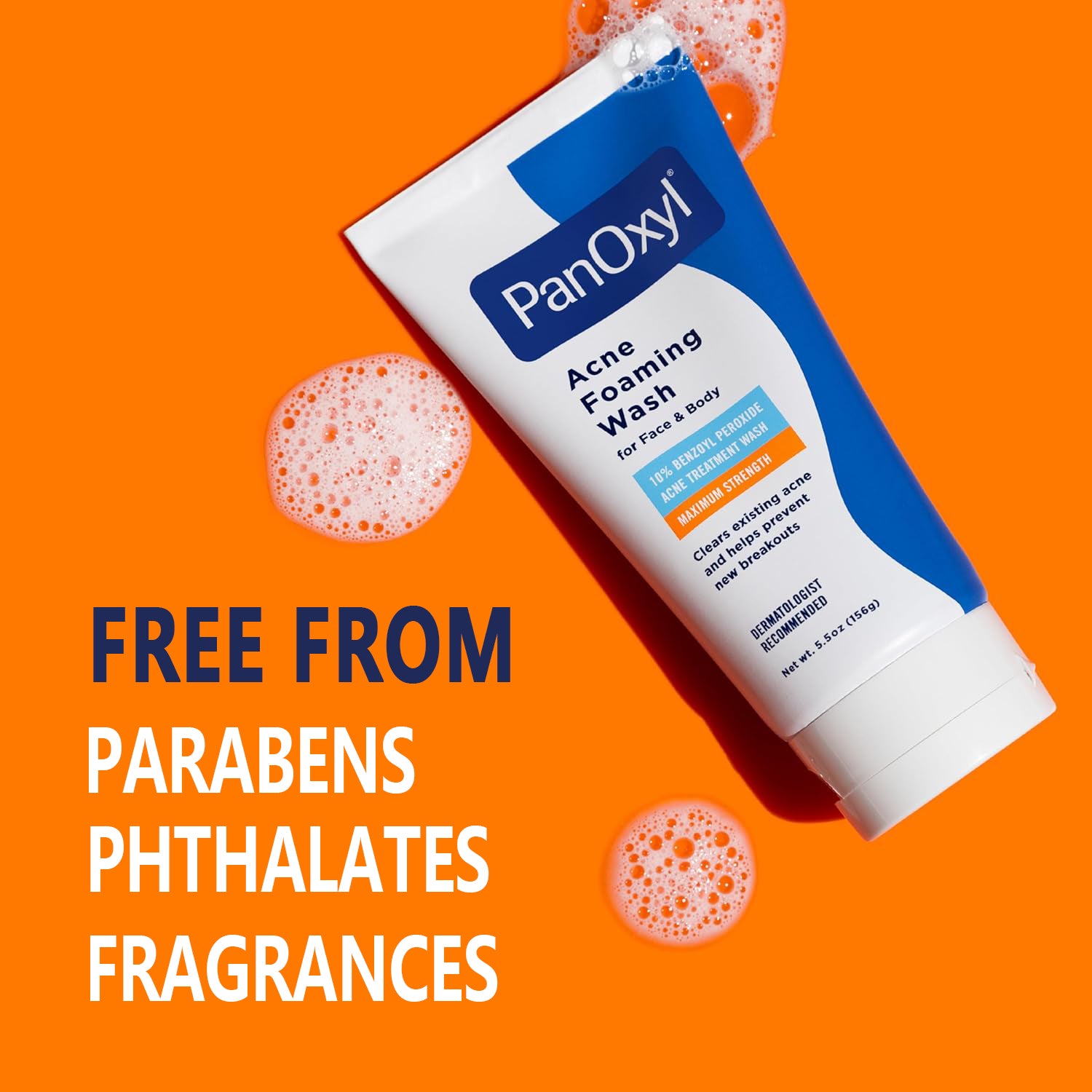 (US Import) PanOxyl Acne Foaming Wash Benzoyl Peroxide 10% High strength antibacterial agent 4% Benzoyl peroxide