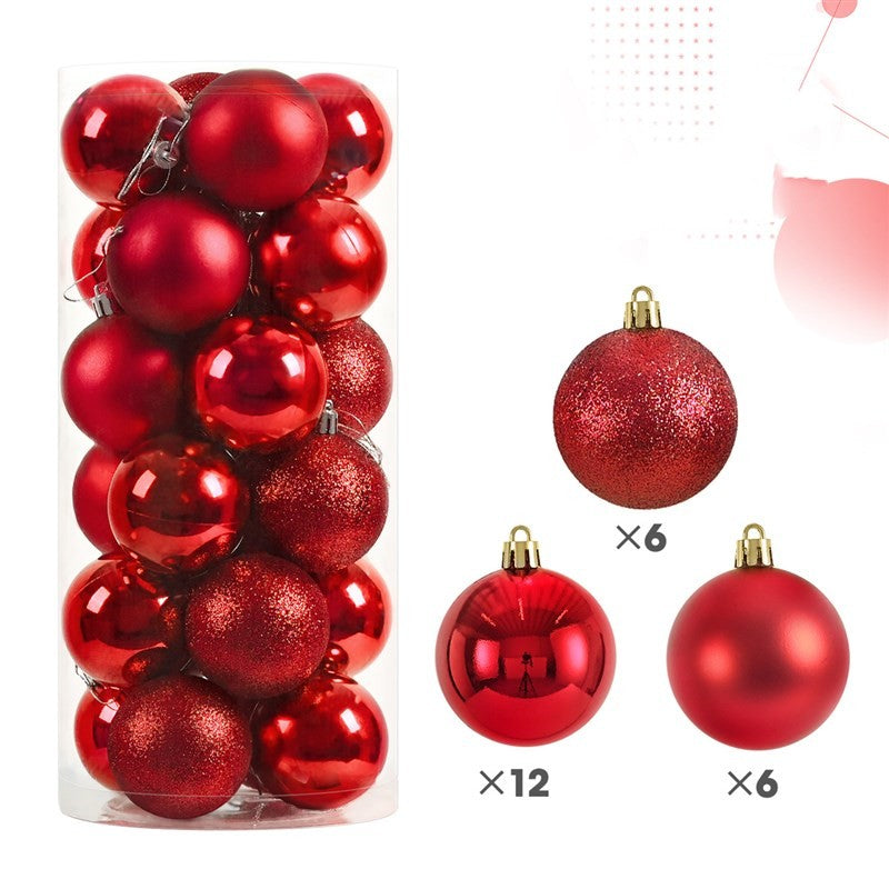 [READY STOCK] 50Pcs Christmas Tree Decorations Balls Bauble Xmas Party Hanging Ball Ornaments Christmas for Home New Year Gift