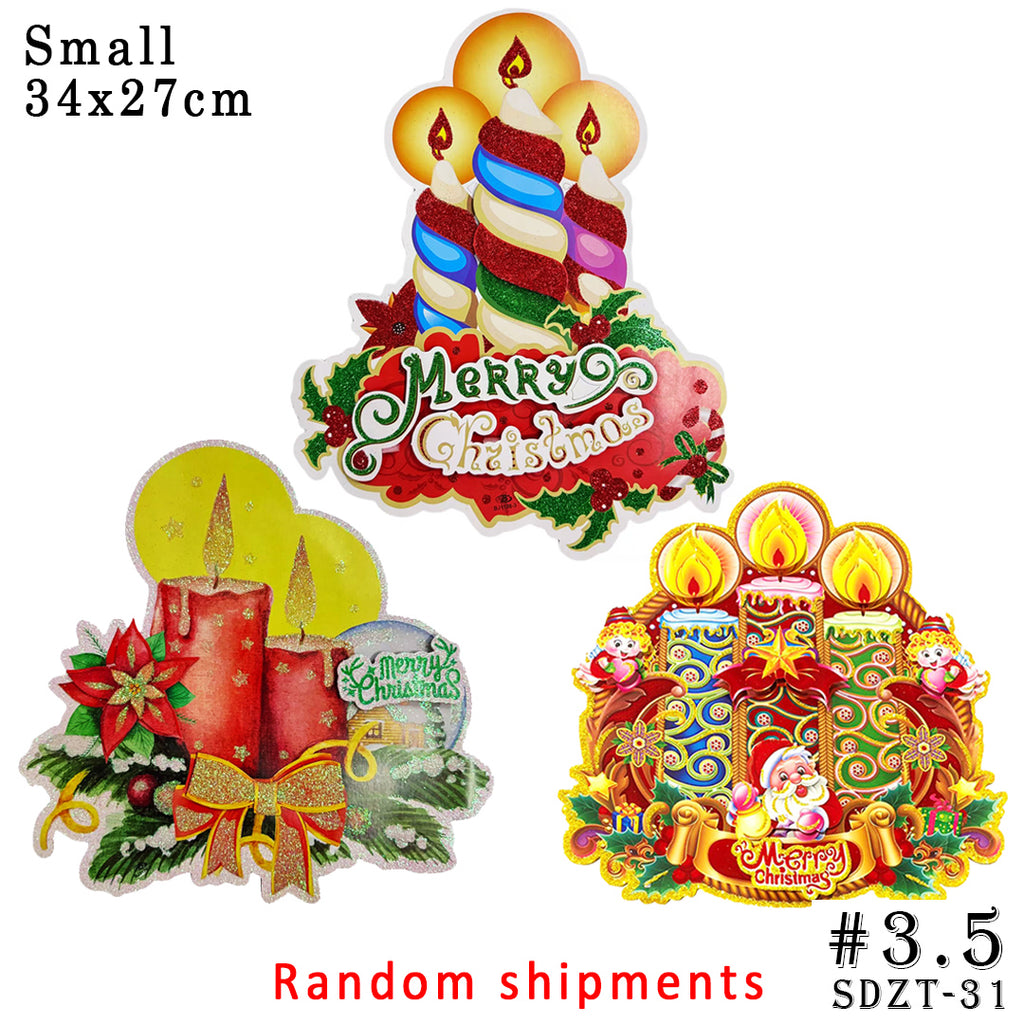 3D window/wall/door/front door hanging decor, Christmas banners,hanging, christmas decorations, santa claus,Christmas Party, DIY
