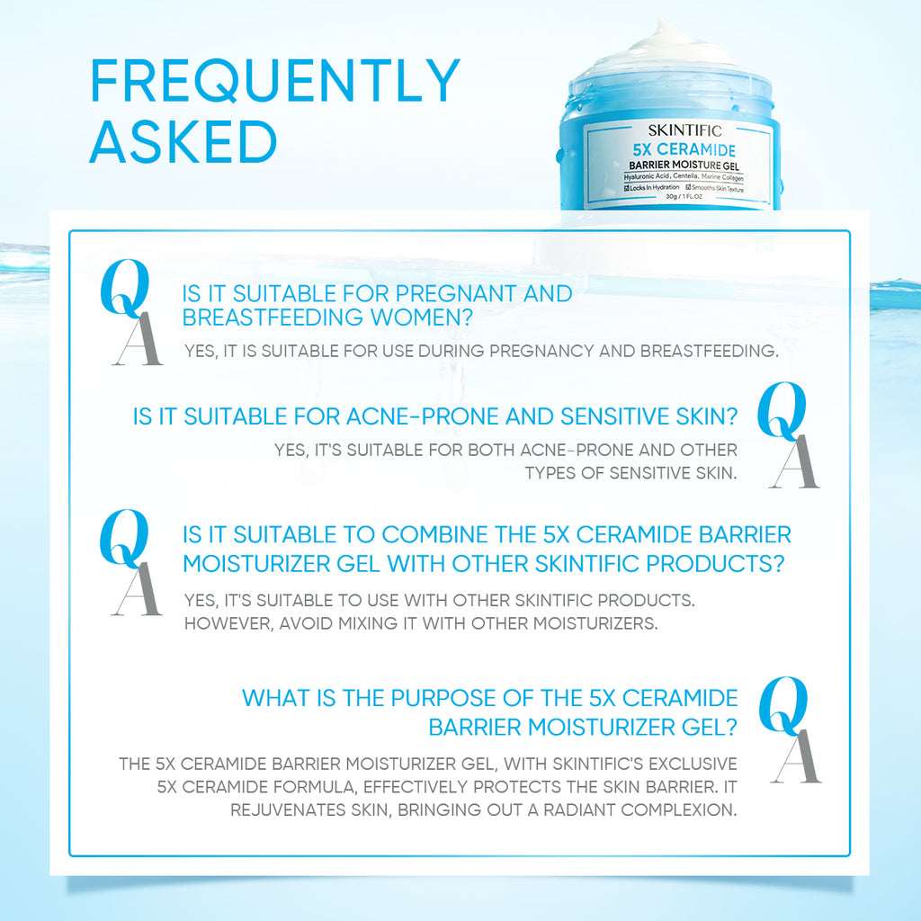 【TOP&HOT】SKINTIFIC OFFICIAL 5X Ceramide Skin Barrier Repair Moisture Gel Moisturizer Cream Face Moisturiser Day Cream