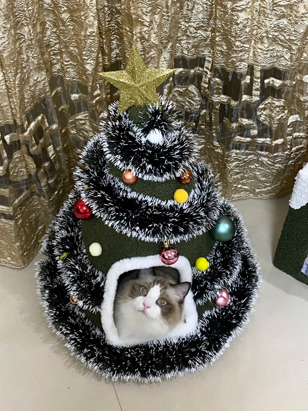 2M Christmas Garland Home Party Wall Door Decor Xmas Tree Ornaments Tinsel Strips with Bowknot Party