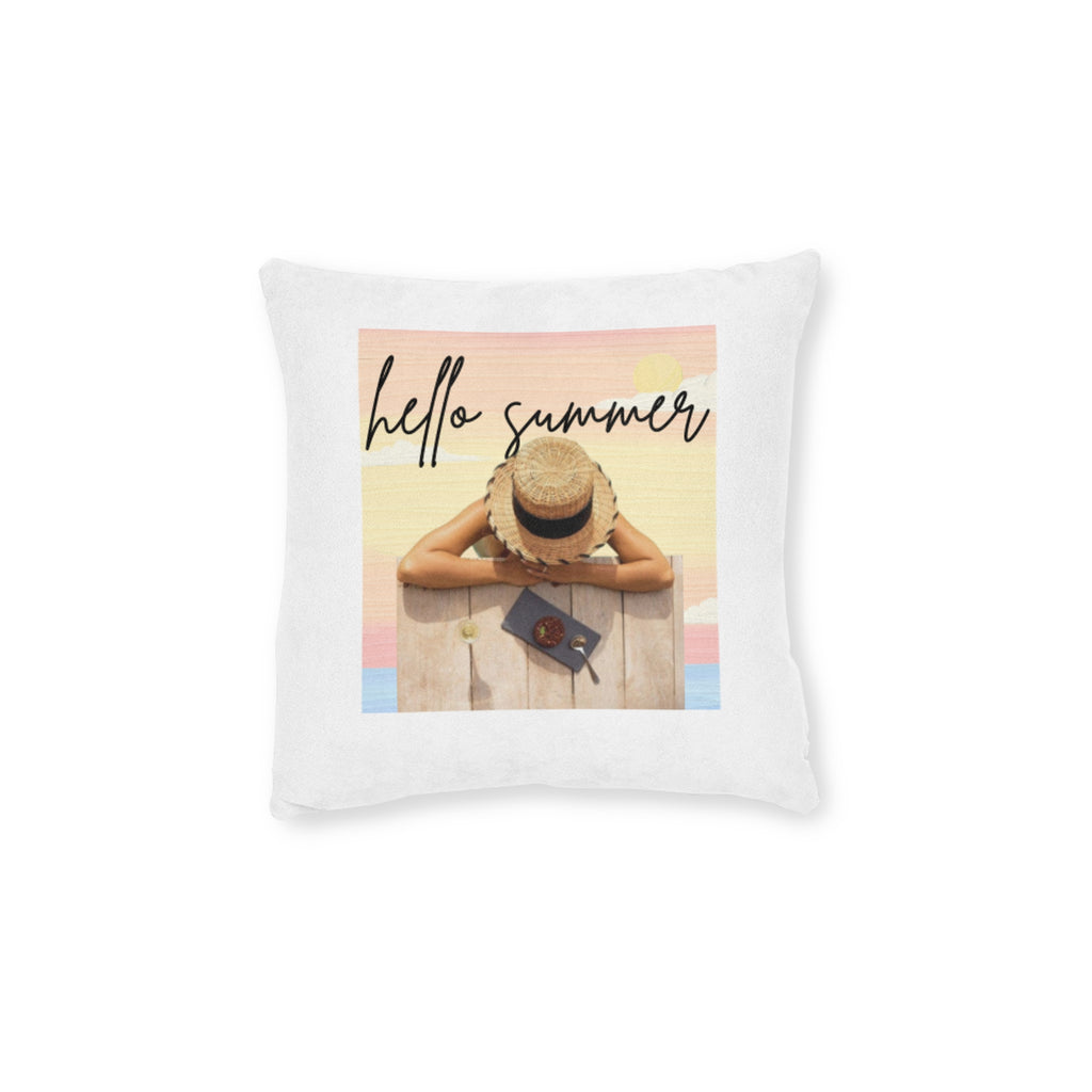 Cozy Summer Square Pillow, Throw Pillow, Decorative Cushion, Home Decor, Gifts for Her, Summer Vibes, Relaxation Decor