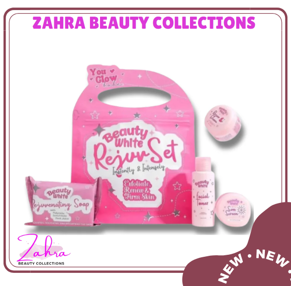 YOU GLOW BABE BEAUTY White Rejuvinating Skin Care Set - Brightening & Firming Skin Care for All Skin Types
