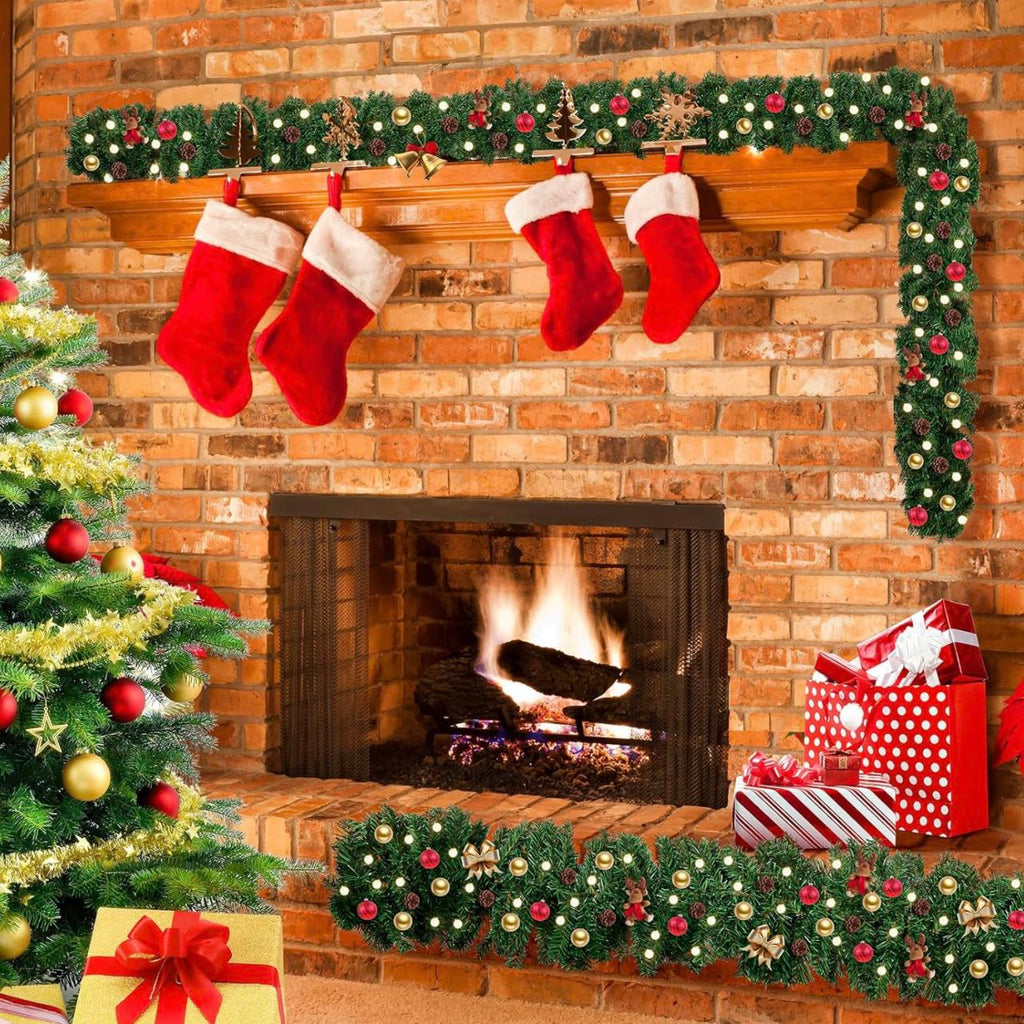 2.7M Christmas green garland,white garland,christmas decoration,plain,thick, decor DIY,PVC GARLAND  JVL