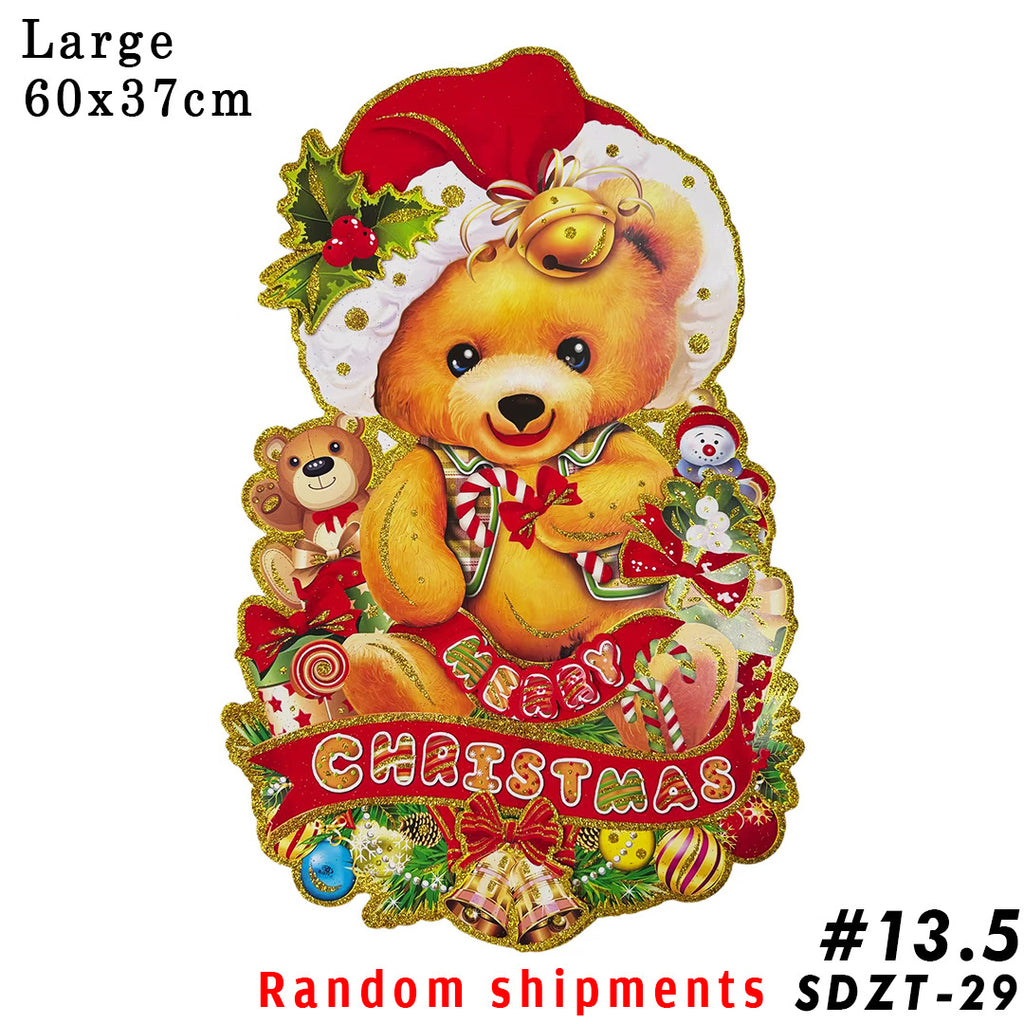 3D window/wall/door/front door hanging decor, Christmas banners,hanging, christmas decorations, santa claus,Christmas Party, DIY