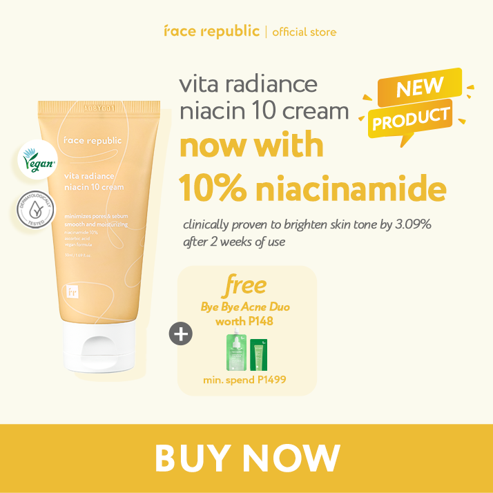Face Republic Vita Radiance Niacin 10 Cream 50mL [Dull Skin, Brightening/Niacinamide 10%, Vegan] | Clean Kbeauty Skincare
