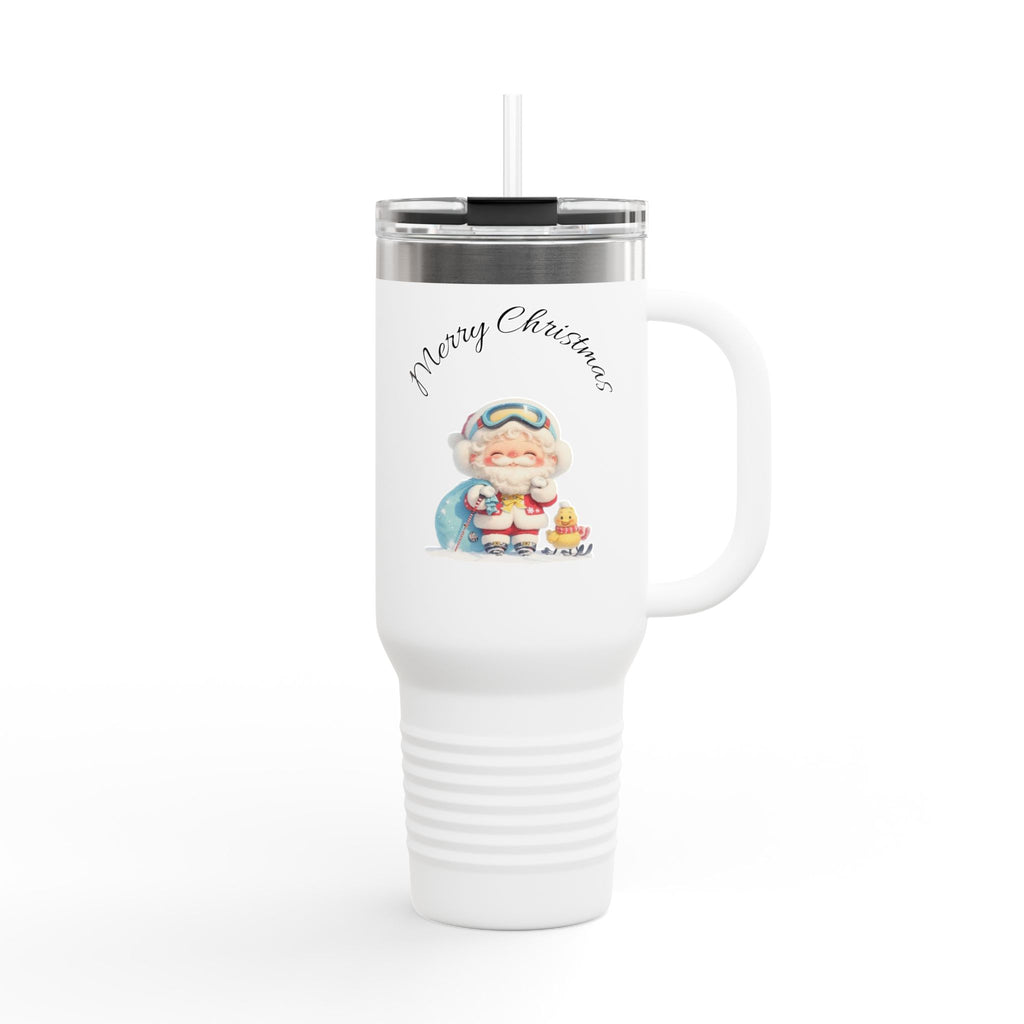 Festive Insulated Travel Mug - 40oz Holiday Drinkware