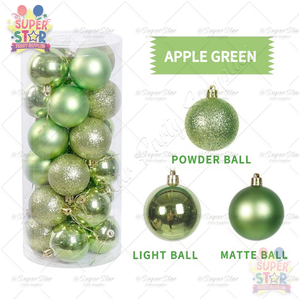 3/4/6/8CM Christmas ball decorations Christmas tree shatterproof Christmas tree decoration hanging ball suitable for festive weddings party decorations christmas balls big size decoration for home xmass decoration