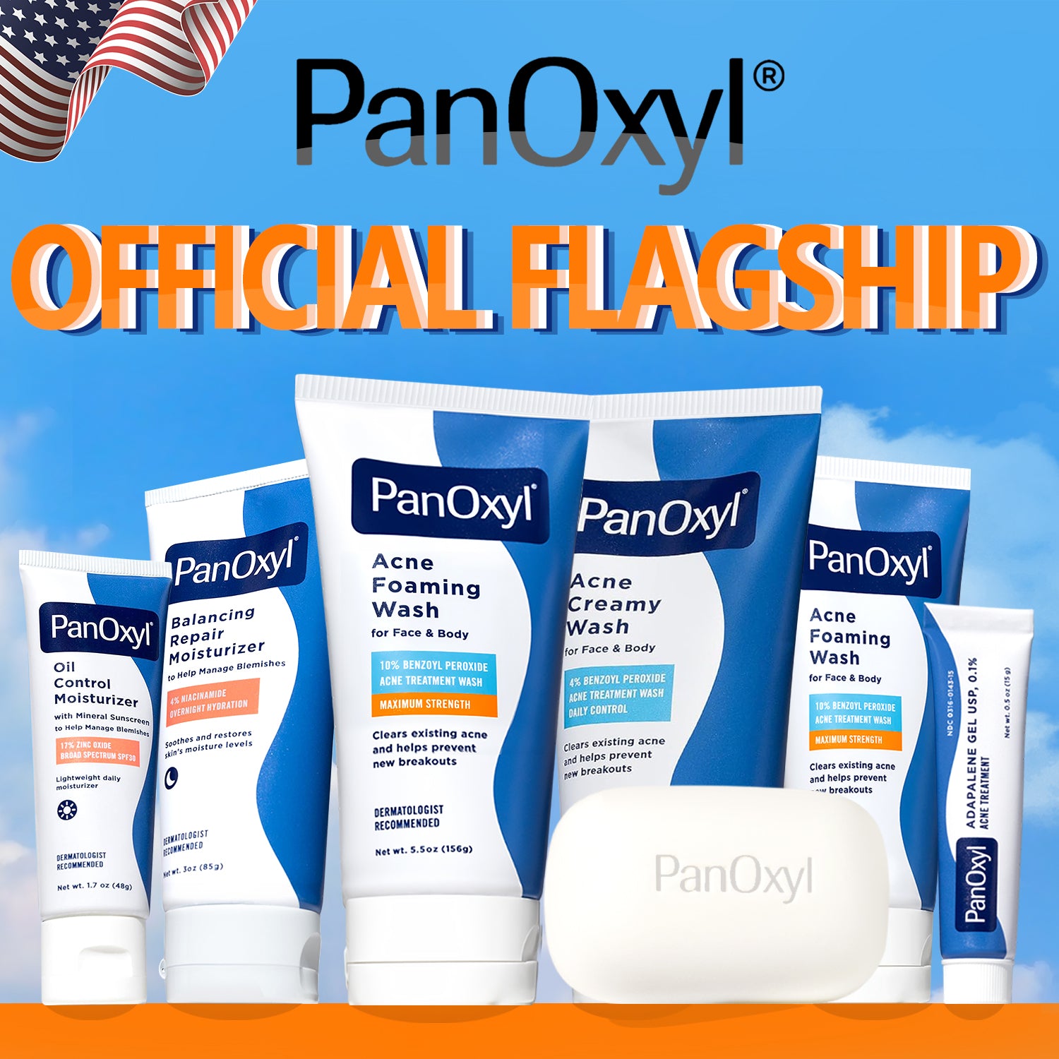 (US Import) PanOxyl 10% Acne Foaming Wash Benzoyl Peroxide 10% High strength antibacterial agent