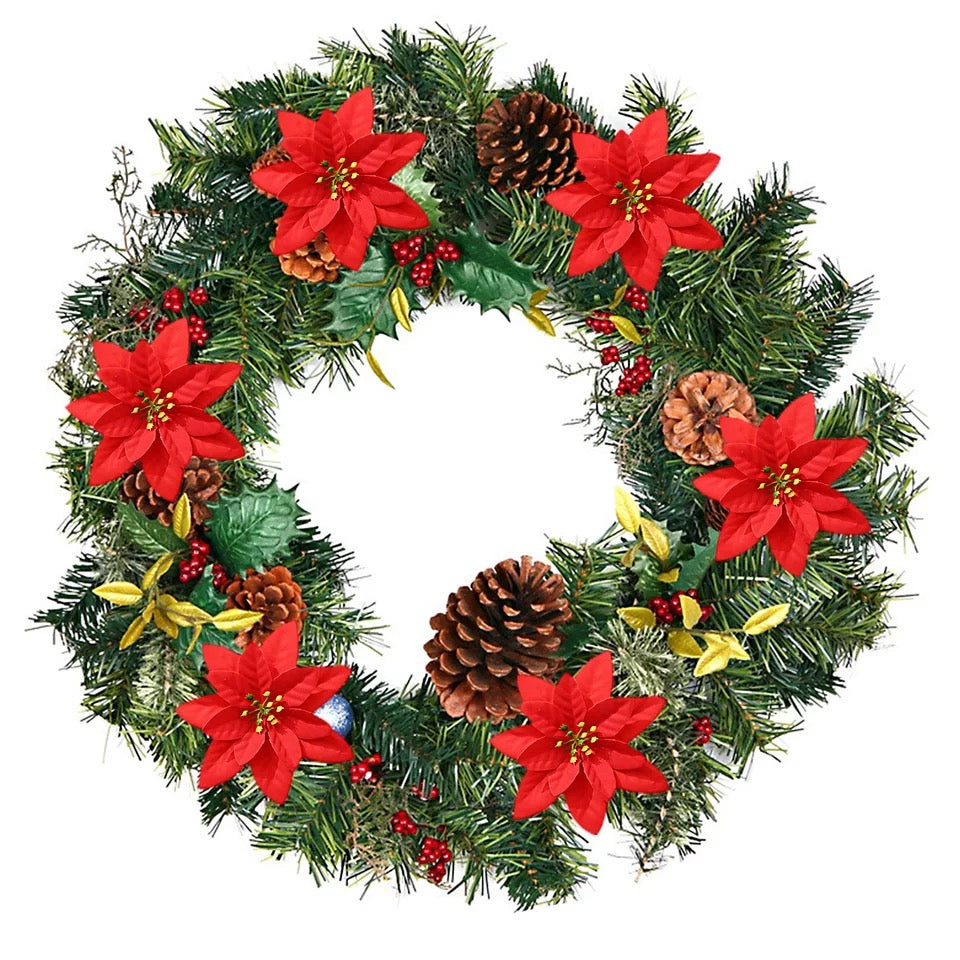 Christmas Flower Various design Christmas flowers Artificial Flowers christmas tree decoration Party,DIY  JVL