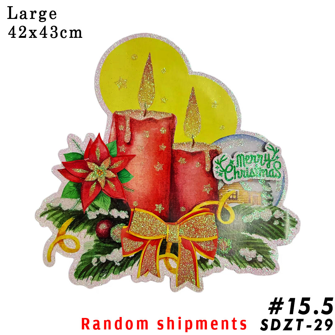 3D window/wall/door/front door hanging decor, Christmas banners,hanging, christmas decorations, santa claus,Christmas Party, DIY