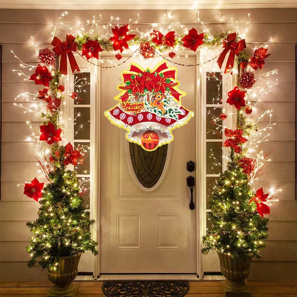 3D window/wall/door/front door hanging decor, Christmas banners,hanging, christmas decorations, santa claus,Christmas Party, DIY