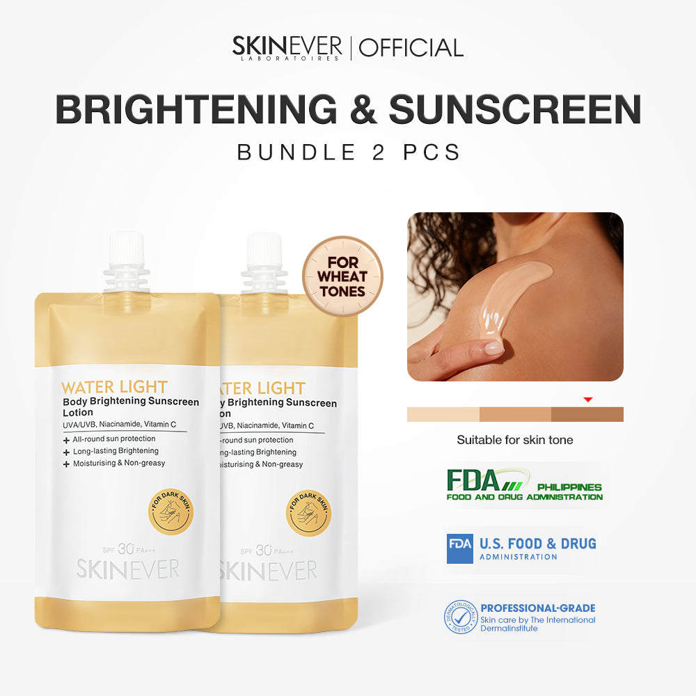【Buy 1 Take 1】 SKINEVER Water Light Body Sunscreen Lotion Brightening Waterproof Sunblock