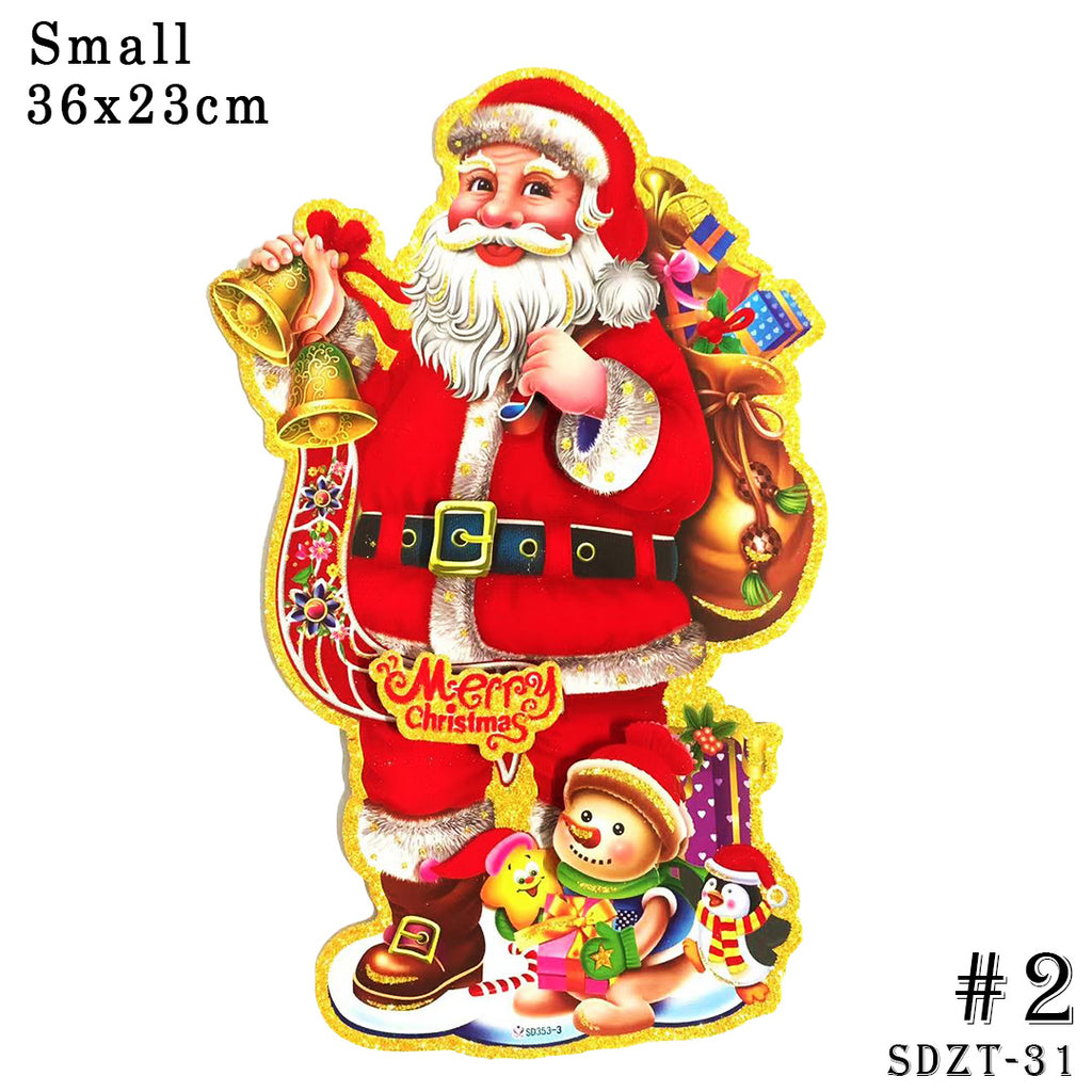 3D window/wall/door/front door hanging decor, Christmas banners,hanging, christmas decorations, santa claus,Christmas Party, DIY
