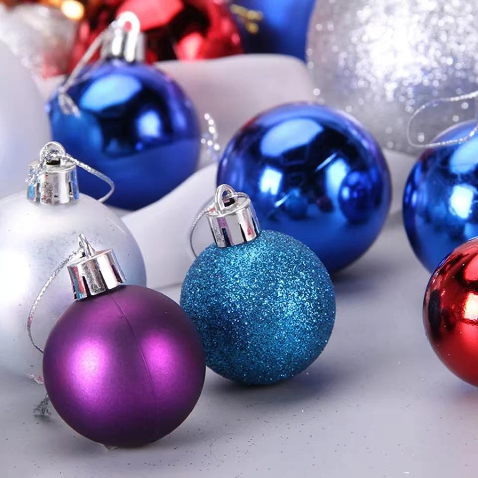 20PCS/SET Christmas Ball decor,decoration,light/Glitter/Matte balls,Hanging Ornament Festival Xmas Decor Christmas Decorations Gifts Christmas Accessories Chrisstmas Balls Xmas Balls Set DIY   JVL