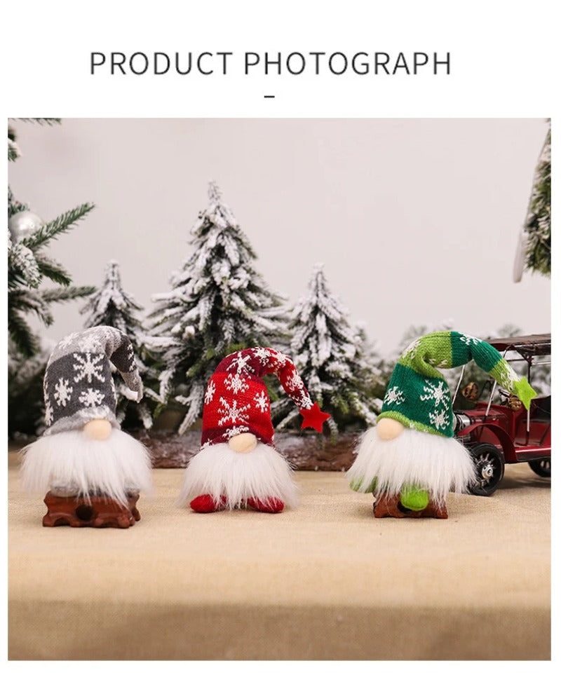 Glowing Gnome Christmas Faceless Doll Merry Christmas Home Decoration Children Gift Christmas Santa Doll With Light