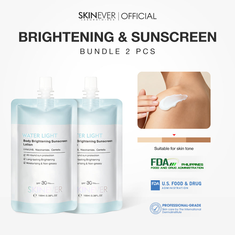【Buy 1 Take 1】 SKINEVER Water Light Body Sunscreen Lotion Brightening Waterproof Sunblock