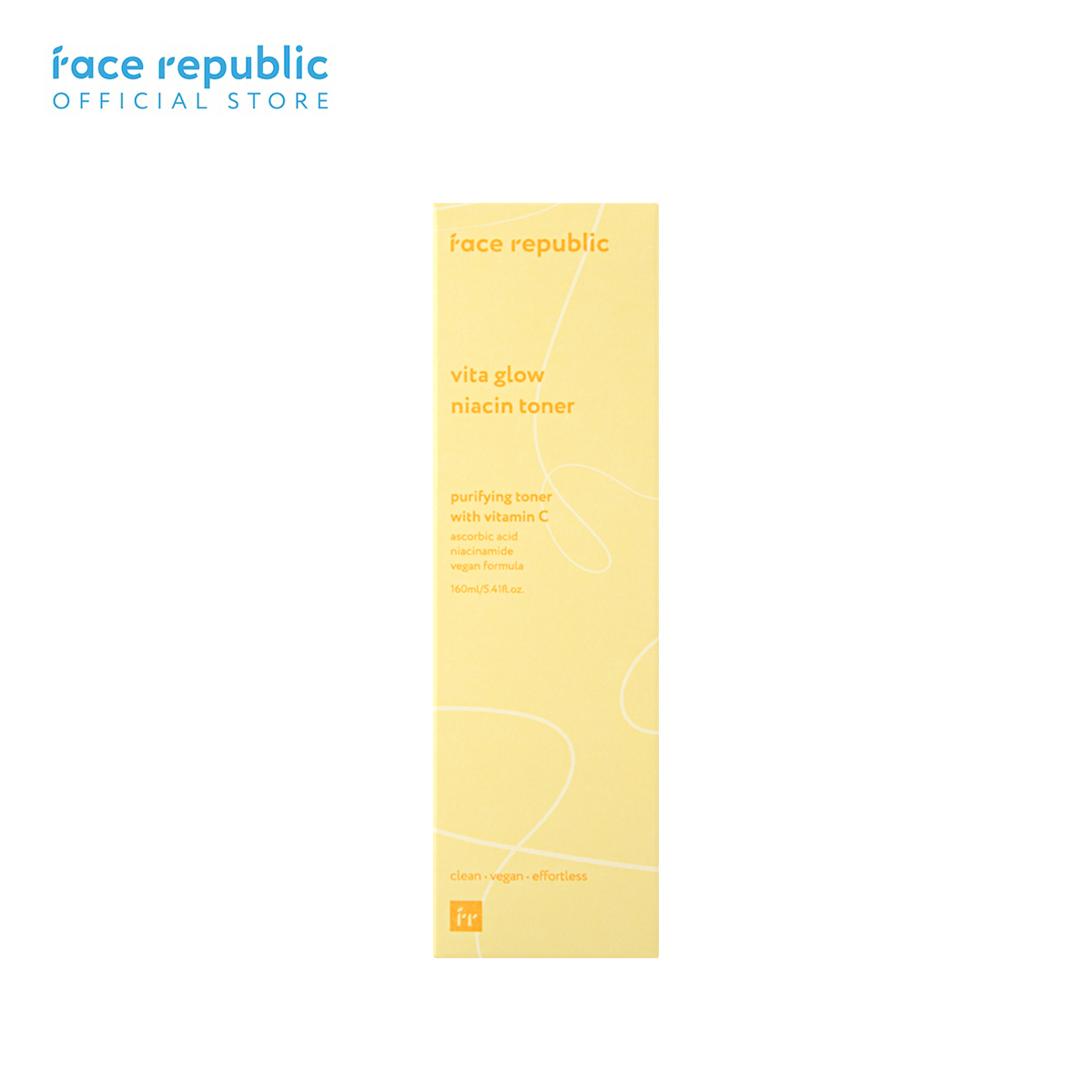 Face Republic Vita Glow Niacin Toner 160mL [Dull Skin, Brightening / Niacinamide 5%] Vegan | Clean Kbeauty Skincare