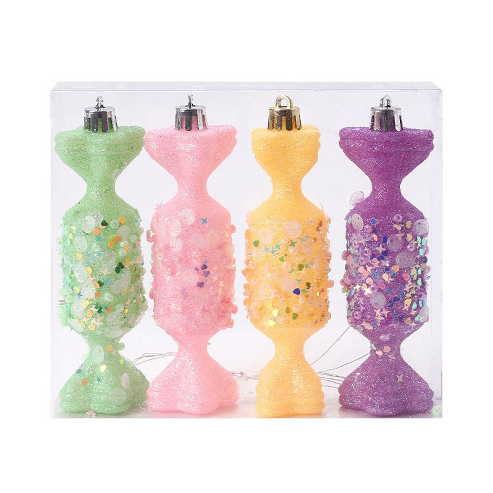 FLARO Cartoon Christmas Candy Balls Set Macaroon Ice Cream Donut Cake Lollipop Balls Pendant Party Supplies Elegant Christmas Tree Ornaments Merry Christmas Decor