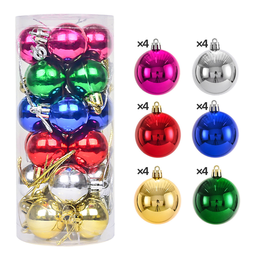[READY STOCK] 50Pcs Christmas Tree Decorations Balls Bauble Xmas Party Hanging Ball Ornaments Christmas for Home New Year Gift