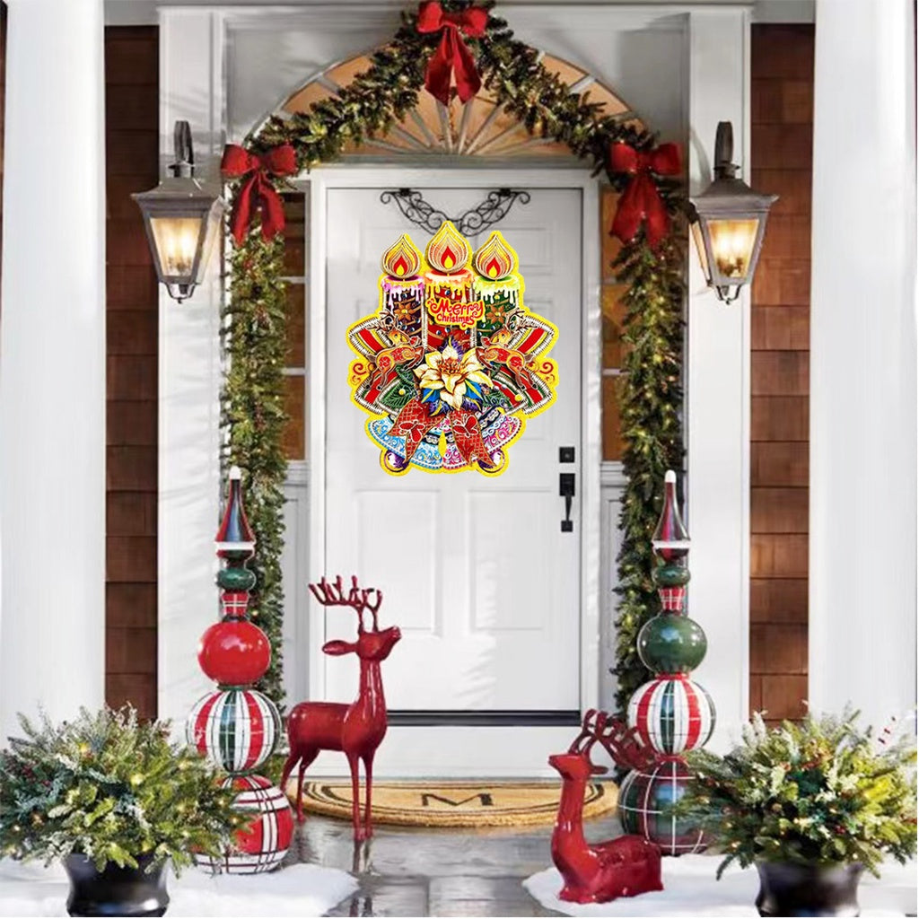 3D window/wall/door/front door hanging decor, Christmas banners,hanging, christmas decorations, santa claus,Christmas Party, DIY