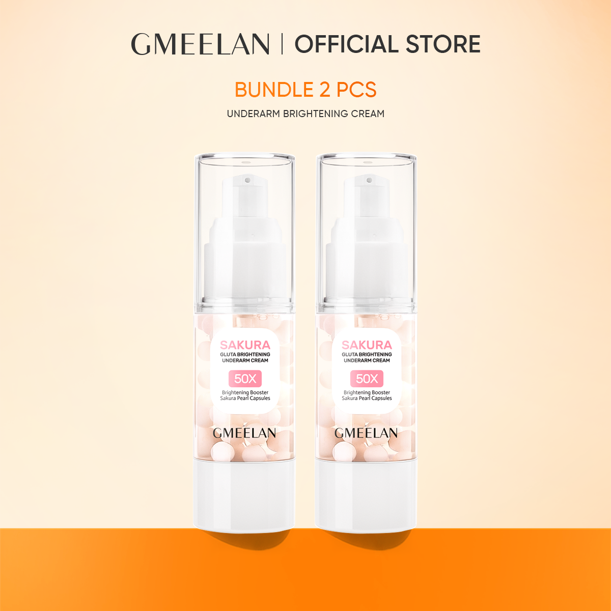 GMEELAN Sakura Underarm Whitening Cream Glutathione 30g 5X Ceramide Body Lotion Pearl Moisturizer
