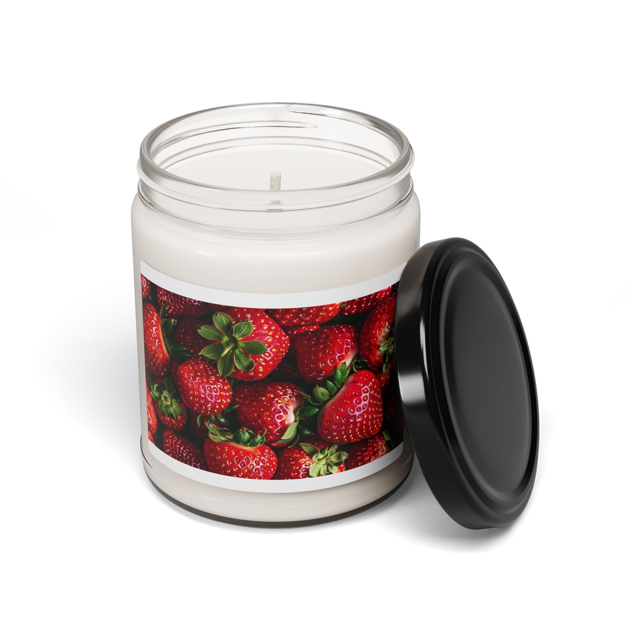 Fresh Strawberry Scented Soy Candle | Eco-Friendly Gift, Home Decor, Aromatherapy, Relaxation, Birthday