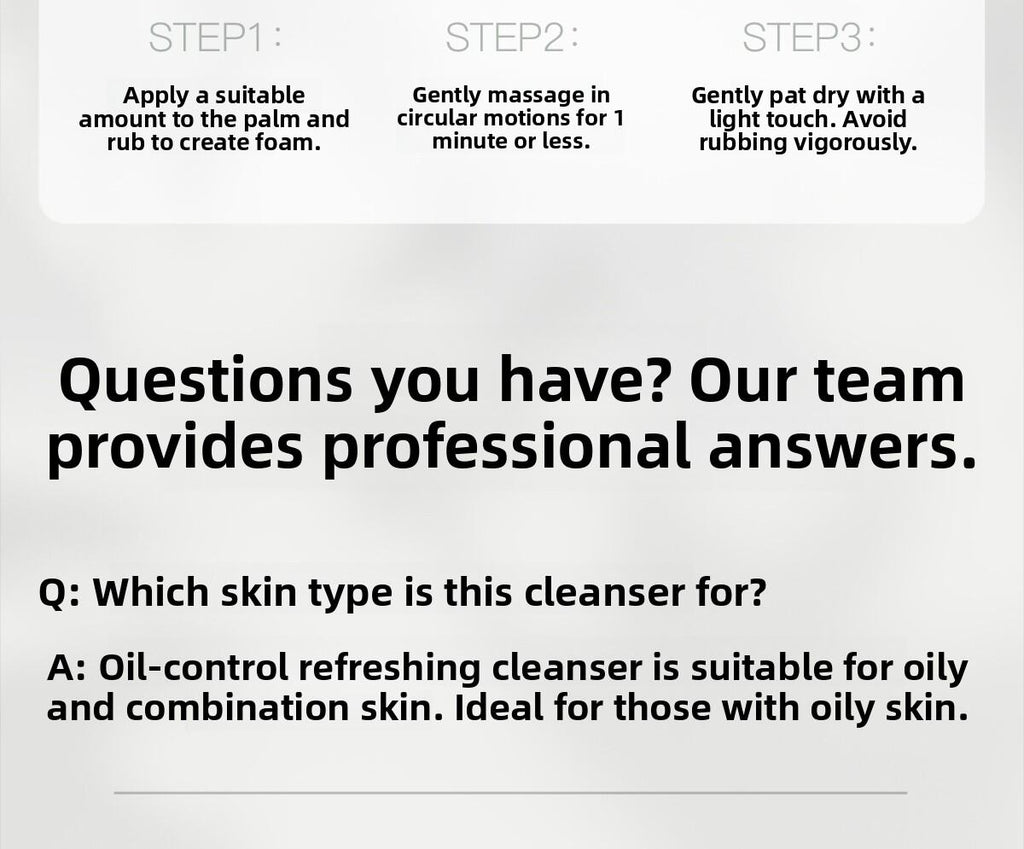 OSITREE | Oil Control Refreshing Cleansing Face Wash with Amino Acids and Salicylic Acid