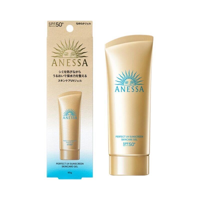 Anessa Gold Bottle Sunscreen Gel Waterproof Sweatproof 90g Facial Universal Protection SPF50+ PA++++ Whitening Sun Protection