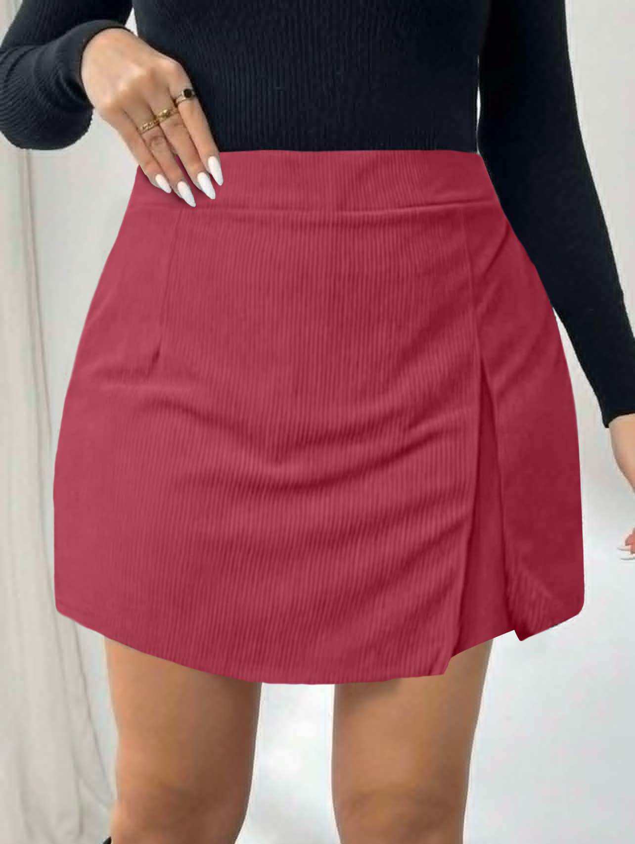 Plus size Corduroy Palda short Skort fits 30-40 waistline