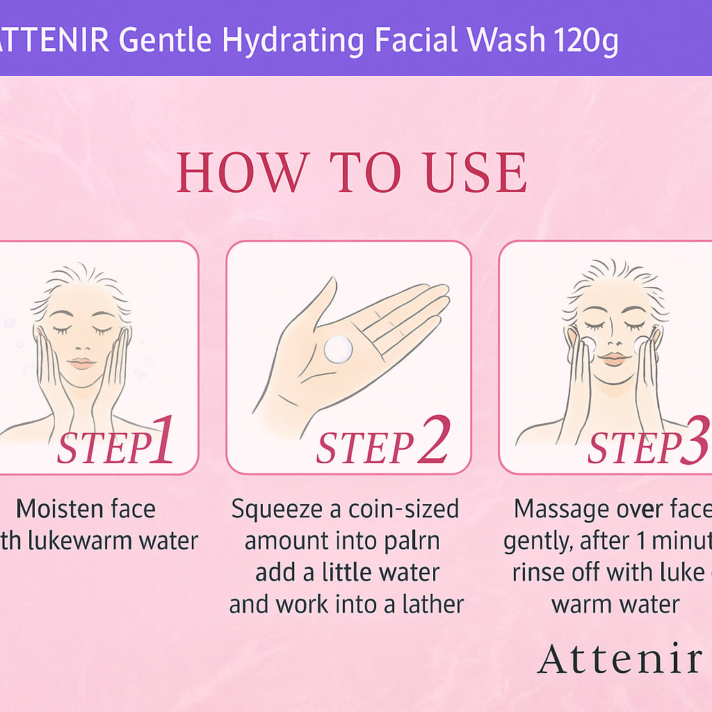 Attenir | Moisturizing Cleansing Face Wash 120g