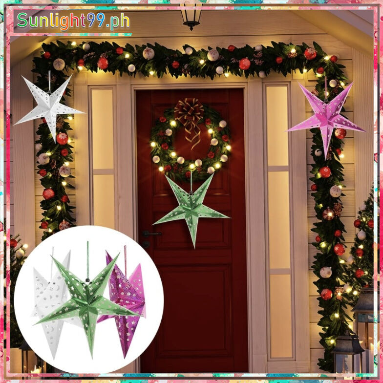 Sunlight Lanterns Decoration,Christmas Star Parol Lantern Pampanga Big with lights, Paper Star Lantern Lights,Star for Christmas Tree,Xmas Lights,Star Shaped Ornament for Christmas Decorations,Christmas Lanterns with Light,Christmas Lanterns Parol Sale